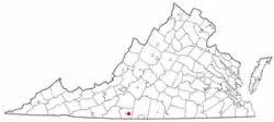 Location of Chatmoss, Virginia