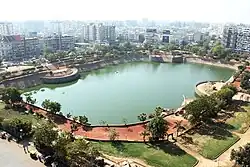 Vastrapur Lake aerial view