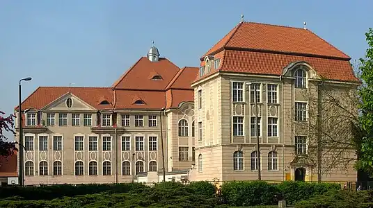 View of eastern facades