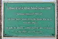 Plaque located at Camp Mujuk, Korea that commemorates LtCol. Alfred Nelson Gordon, CO of VMA-121 who died during the Korean War