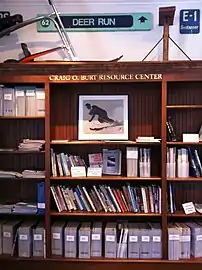 Vermont Ski and Snowboard Museum Library and Archive Materials exhibit.