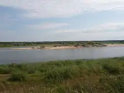 The Vaga River near the selo of Rovdino, Shenkursky District