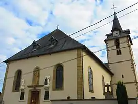 The church in Le Val-de-Guéblange