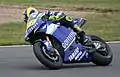 Valentino Rossi riding his 2005 Gauloises Yamaha YZR-M1.