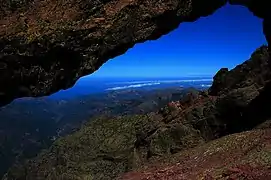 The Fango Valley from the arch of Capu Tafunatu