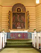 Altar inside the church