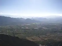 View of Zonda Valley, the most populous area of the department, located in its north-eastern corner.