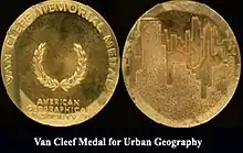 Van Cleef Memorial Medal