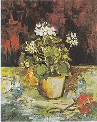 Geranium in a Flowerpot, 1886, Private collection (F201)