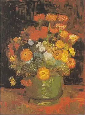 Vase with Zinnias, 1886, Kreeger Museum, Washington D.C. (F252)