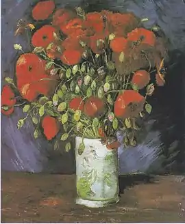 Vincent Van Gogh, Vase with Red Poppies, 1886, Paris