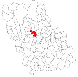 Location in Prahova County