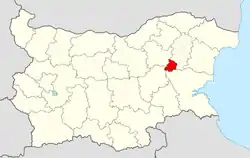 Varbitsa Municipality within Bulgaria and Shumen Province.