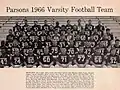 Parsons 1966 football team