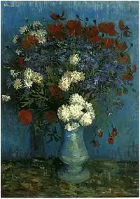 Vase with Cornflowers and Poppies, 1887, Private collection (F324)