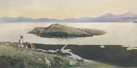 The island of Pamvotis (1898) Municipal Art Gallery of Ioannina