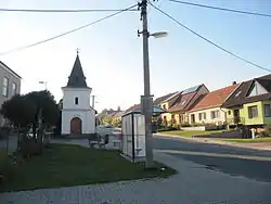 Centre of Velatice with the Chapel of Saint Anne