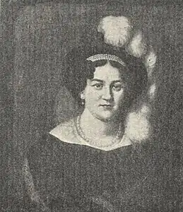 His wife Vendla Sofia von Willebrand