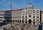 The Clocktower with the archway into the Mercerie leading to the Rialto