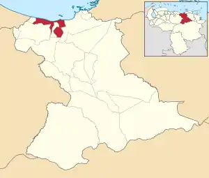 Location in Anzoátegui