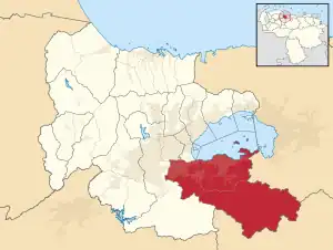 Location in Carabobo