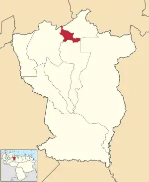 Location in Cojedes