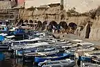 The ancient portico at Porto Romano, the Roman port