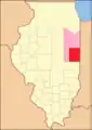 Vermilion County from the time of its creation to 1831, including a large tract of unorganized territory temporarily attached to it.