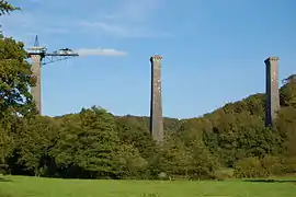 Souleuvre viaduct under construction