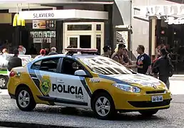 Patrol car Renault Fluence PMPR.