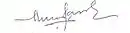 M. Victor Paul, AELC's signature