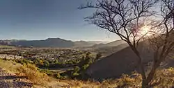 Vicuña as seen from nearby hills.