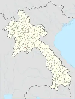 Location of Viengkham district in Laos