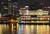 Floating restaurants at Bach Dang Quay in 2015