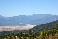 View of the Dibang River from Bara Golai north of Roing