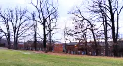 View from Forest Park Golf Course of Fairway Ridge Apartments on the 2600 block of Gatehouse Drive in Purnell, Baltimore