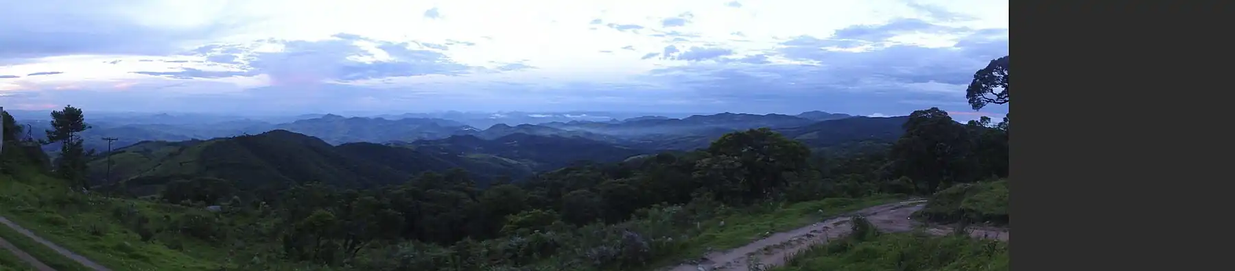 view from near top of rock