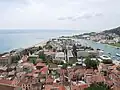 View of Omis from fortress Peovica