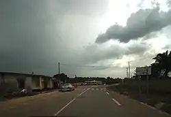 View of P8 highway in Akono