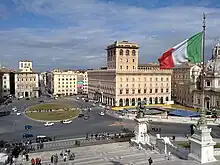 Piazza Venezia as seen from the Vittoriano terraces