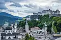 Hohensalzburg viewed from the Museum of Modern Art