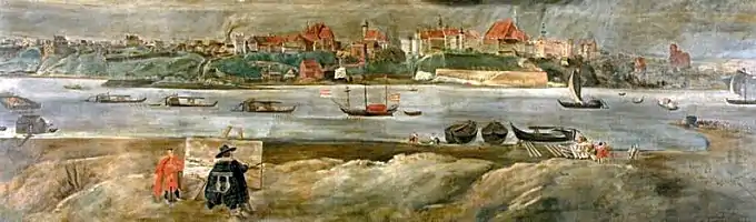 Warsaw in the mid-17th century