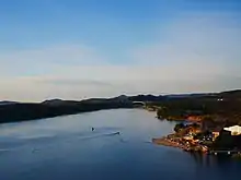 Šibenik sea including Banj beach and Šibenik Bridge