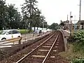 A view of the platform and track.