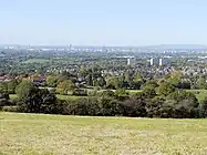 Looking north-west from Werneth Low towards Manchester city centre.