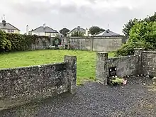 View of the mass grave at the Bon Secours Mother and Baby Home, Tuam, County Galway