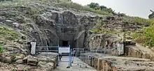 Vijasan Caves - Pandavas caves containing three images