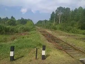 A rail track nearby Vilcha station