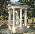 Well temple in the spa park at Bad Vilbel, Germany