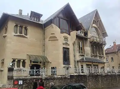 Villa Majorelle in Nancy for furniture designer Louis Majorelle by architect Henri Sauvage (1901–02)